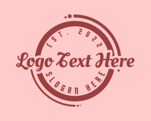 Food - Generic Retro Circle logo design