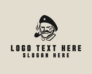 Smoking Soldier Man logo