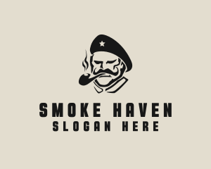 Smoking Soldier Man logo