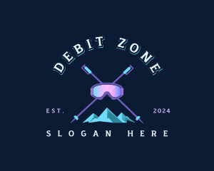 Ski Mountain Snowboarding  logo design