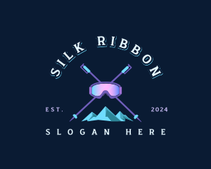 Ski Mountain Snowboarding  logo design