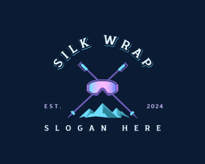 Ski Mountain Snowboarding  logo design