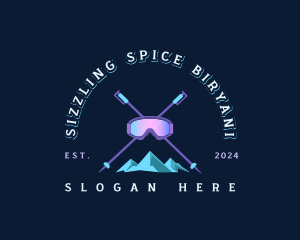 Ski Mountain Snowboarding  logo design