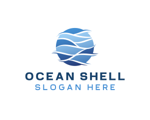 Sea Ocean Wave logo design