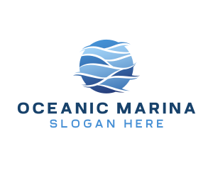 Sea Ocean Wave logo design