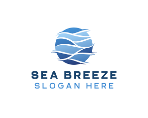 Sea Ocean Wave logo design