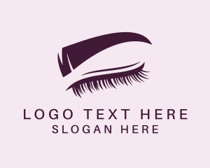 Pretty Eyelash Eyebrow  logo