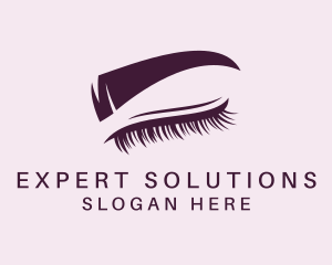 Pretty Eyelash Eyebrow  logo design