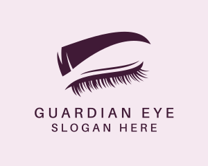 Pretty Eyelash Eyebrow  logo design