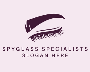 Pretty Eyelash Eyebrow  logo design