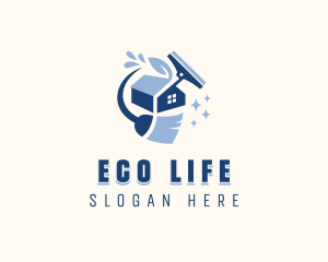 Eco Janitorial Cleaning logo design