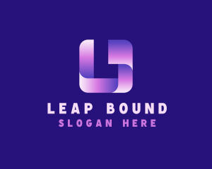 3D Gradient Letter L logo design