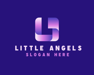 3D Gradient Letter L logo design