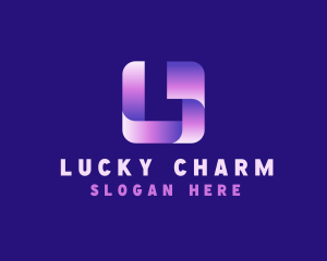 3D Gradient Letter L logo design