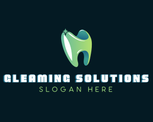 Shiny Sparkling Tooth logo design