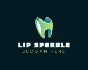 Shiny Sparkling Tooth logo design