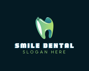 Shiny Sparkling Tooth logo design