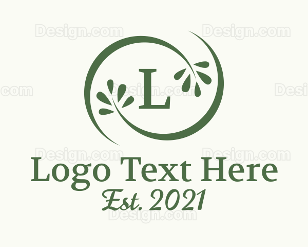 Natural Wellness Leaves Logo