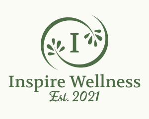 Natural Wellness Leaves  logo design