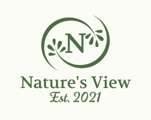 Natural Wellness Leaves  logo design