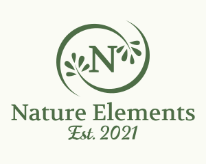 Natural Wellness Leaves  logo design