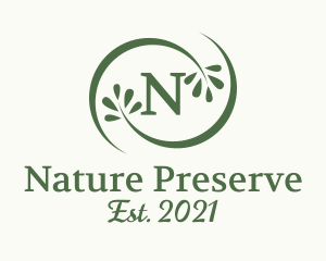 Natural Wellness Leaves  logo design