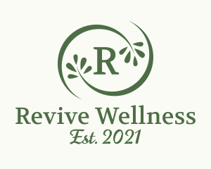 Natural Wellness Leaves  logo design