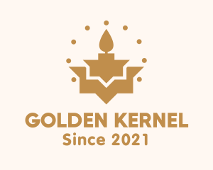 Golden Ritual Candle logo design