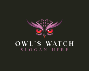 Owl Bird Nocturnal logo design