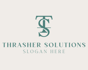 Legal Consulting Letter TS logo design