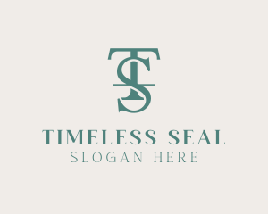 Legal Consulting Letter TS logo design