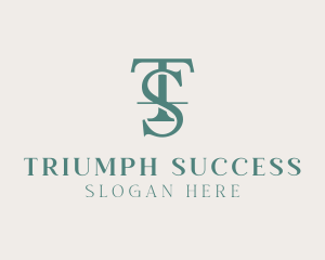 Legal Consulting Letter TS logo design