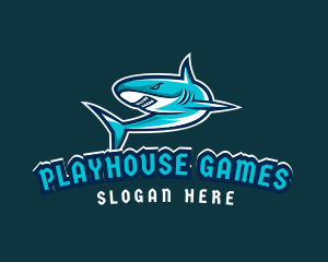 Angry Gaming Shark logo design