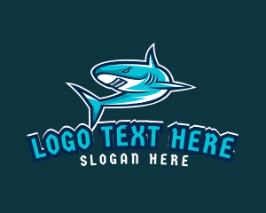 Angry Gaming Shark Logo