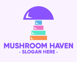 Colorful Mushroom Fungus logo