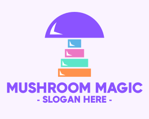 Colorful Mushroom Fungus logo design