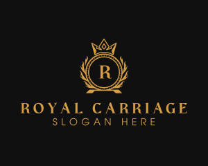 Royal Crown Wreath  logo design