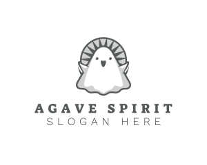 Spirit Cute Ghost logo design