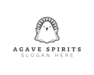 Spirit Cute Ghost logo design