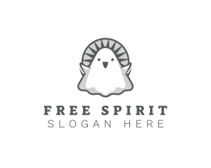 Spirit Cute Ghost logo design