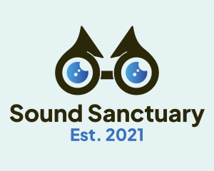 Sound Nerd Glasses  logo design