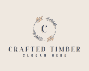 Beauty Leaf Wreath logo design