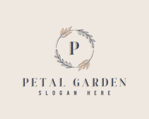 Beauty Leaf Wreath logo design