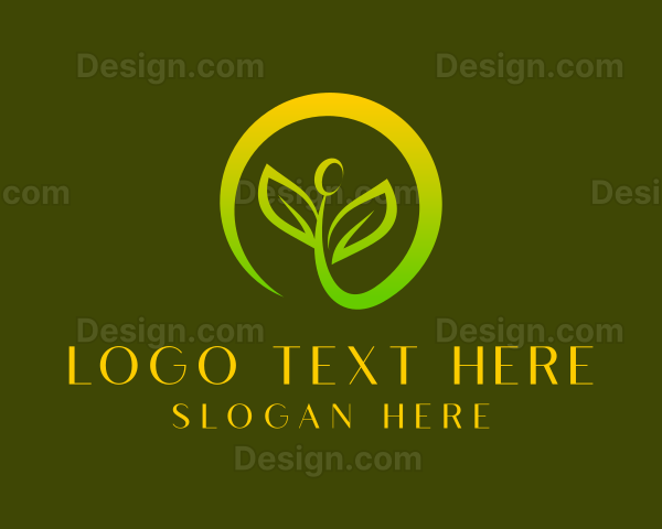 Organic Sprout Leaf Logo