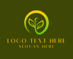Organic Sprout Leaf logo