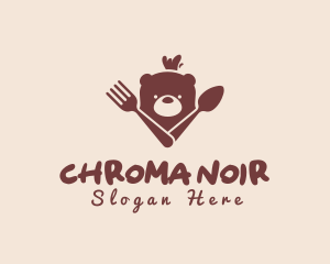 Bear Spoon Fork Restaurant logo design