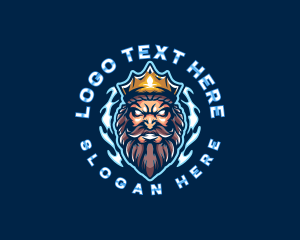 Poseidon God King Logo