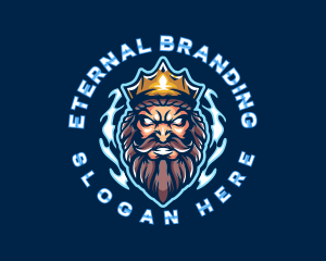 Poseidon God King logo