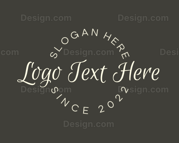 Fashion Emblem Wordmark Logo