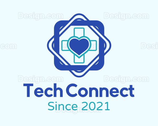 Heart Medical Cross Logo